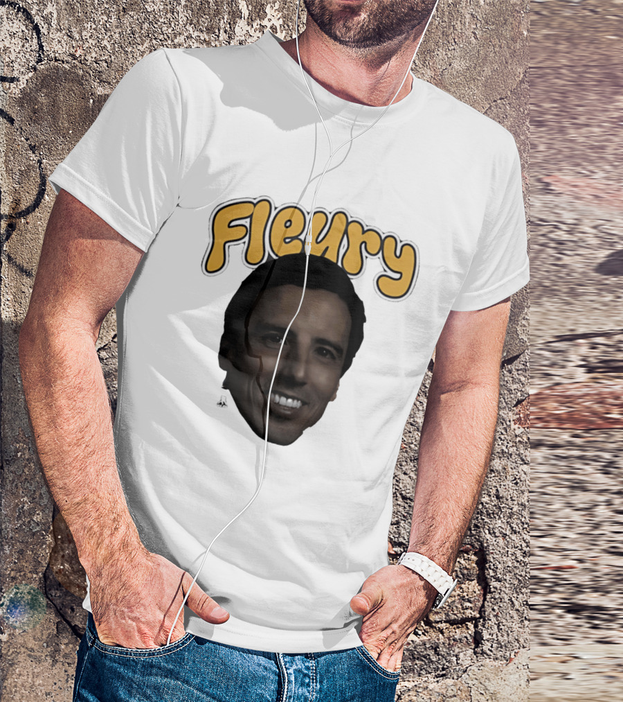 Marc André Fleury Pittsburgh Penguins Big Head Fleury '26 T-Shirt