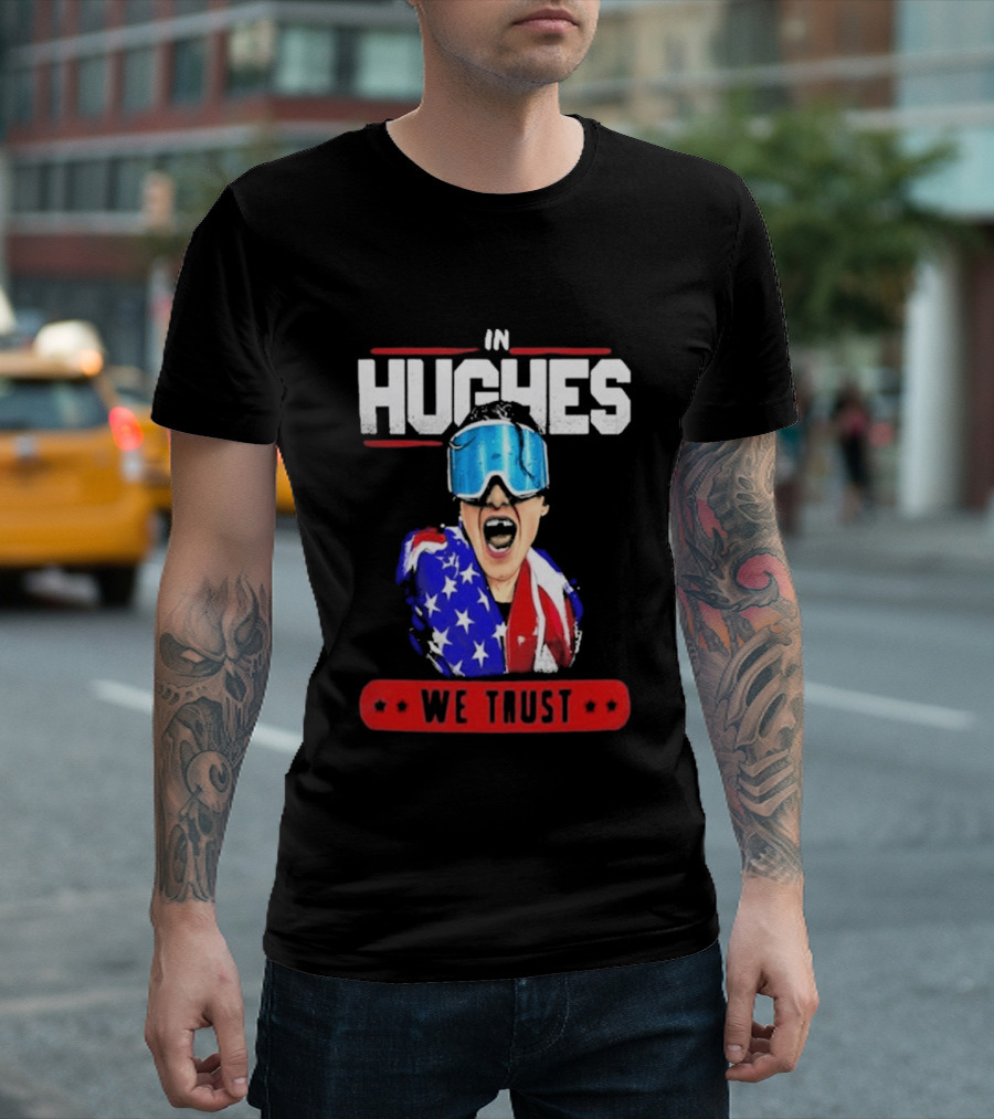 In Hughes We Trust Patriotic Goggles ákafan T-Shirt