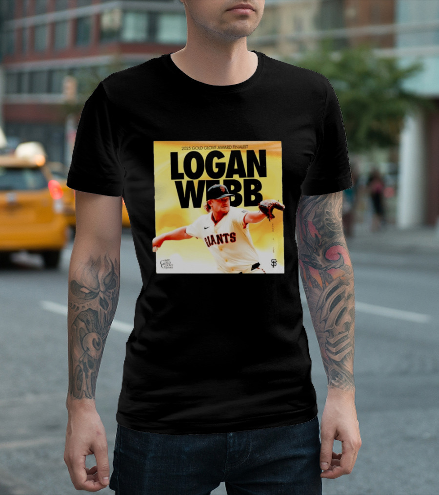 2025 Gold Glove Award Finalist Logan Webb Giants T-Shirt