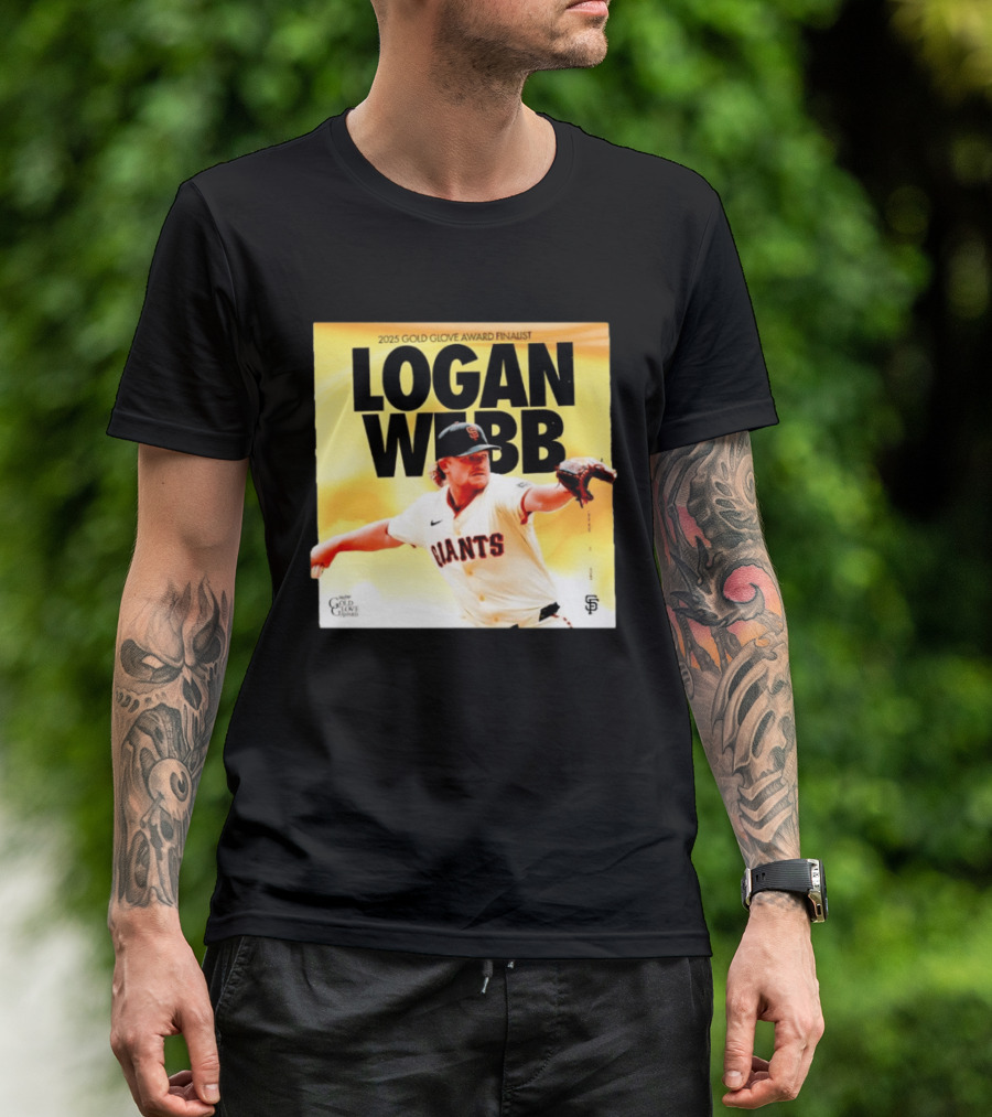 2025 Gold Glove Award Finalist Logan Webb Giants T-Shirt