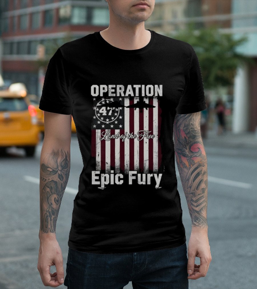 Operation Epic Fury 47 Stars And Stripes T-Shirt