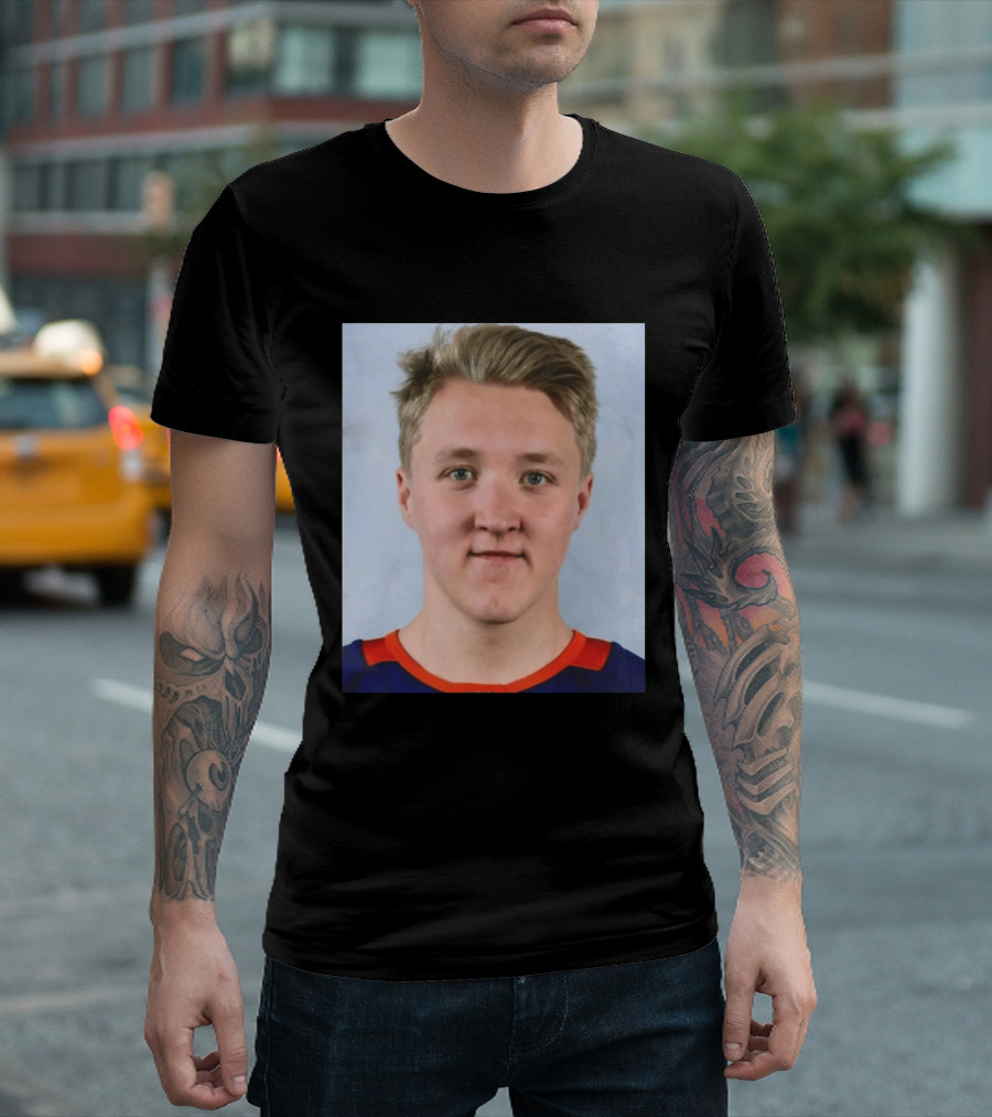Simon Holmstrom New York Islanders Profile Player T-Shirt