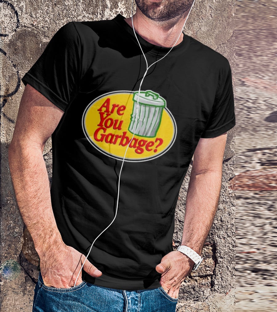 Are You Garbage Trash Can Logo Pro Fishing T-Shirt