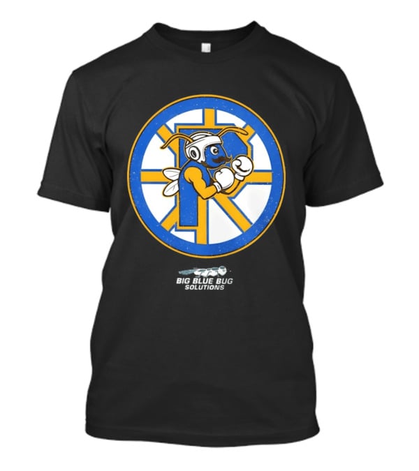 Providence Bruins Hockey Big Blue Bug Solutions Boxing Ant T-Shirt