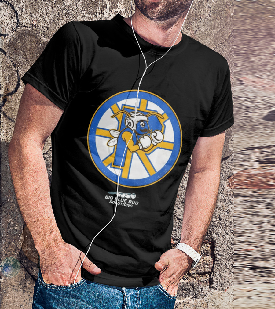 Providence Bruins Hockey Big Blue Bug Solutions Boxing Ant T-Shirt