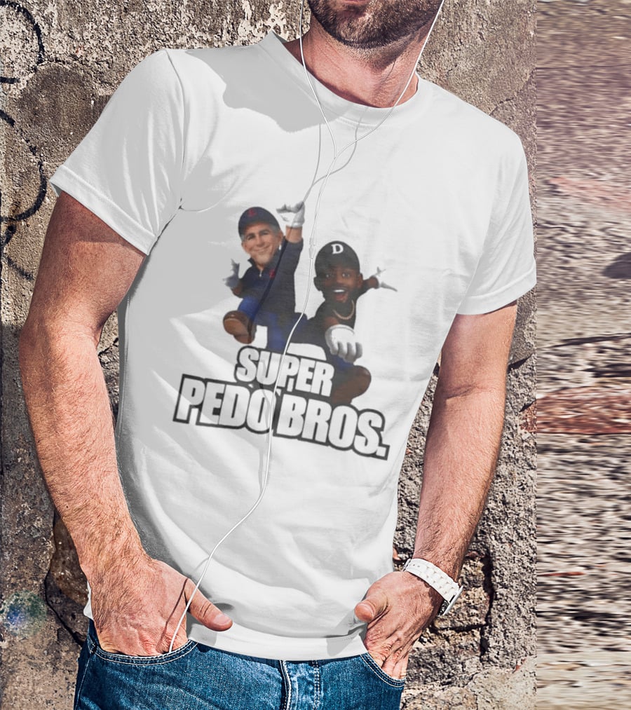 Super Pedo Bros Satire 8 Bit T-Shirt