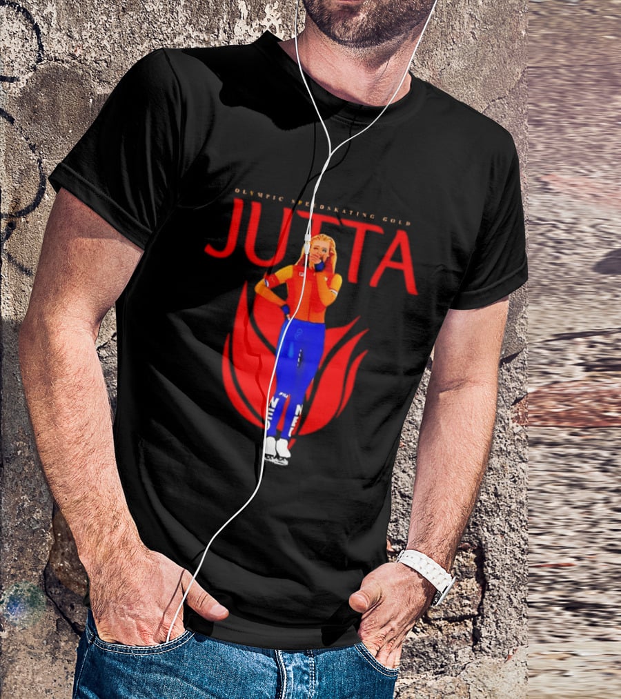 Jutta Leerdam Olympic Speedskating Gold Victory Moment T-Shirt