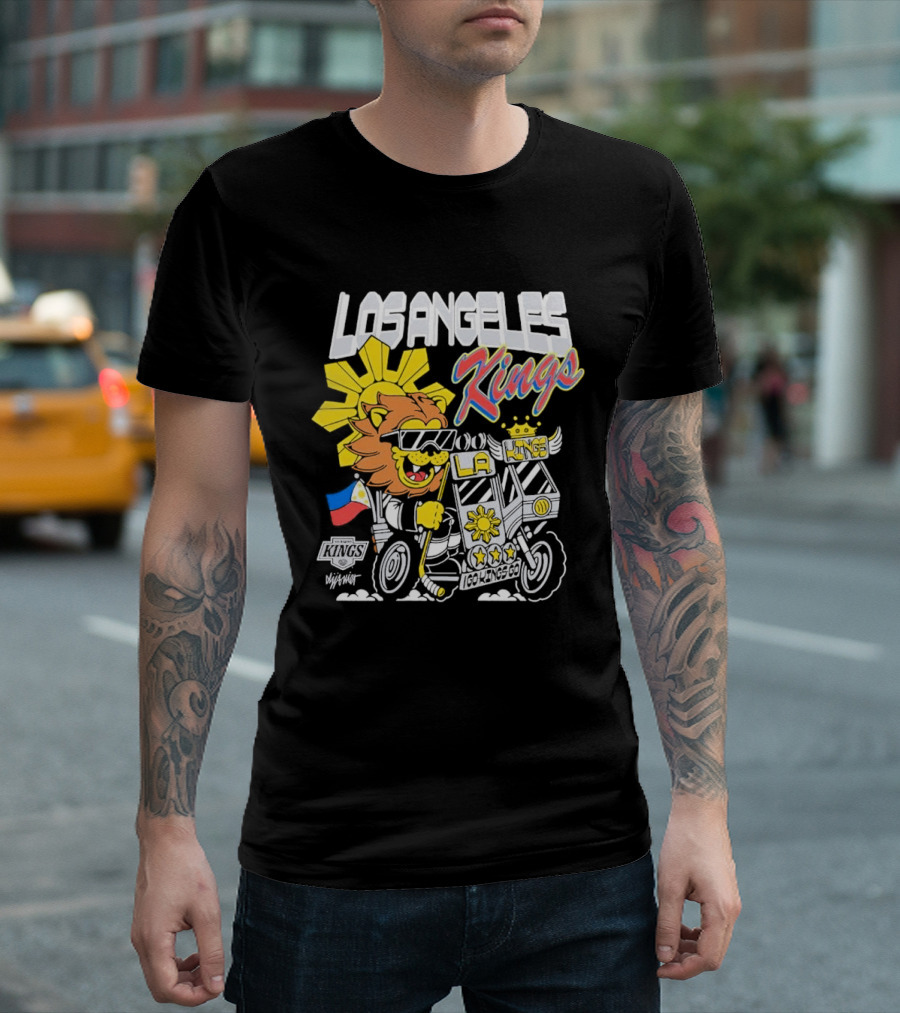 Los Angeles Kings Filipino Heritage Night Sun Lion T-Shirt