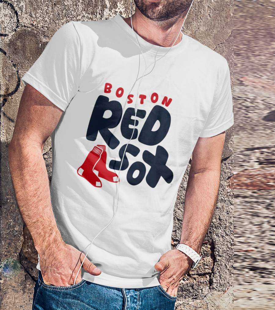 Boston Red Sox Bubble Crew Neck Baseball T-Shirt