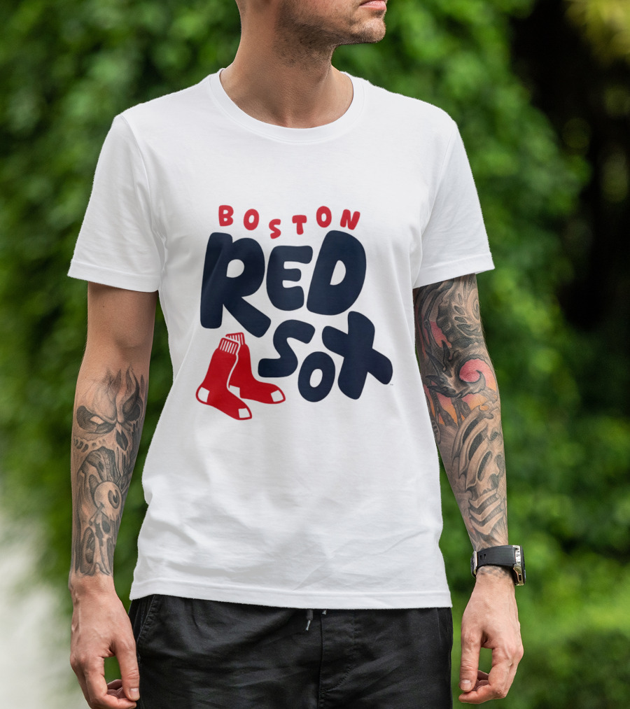Boston Red Sox Bubble Crew Neck Baseball T-Shirt