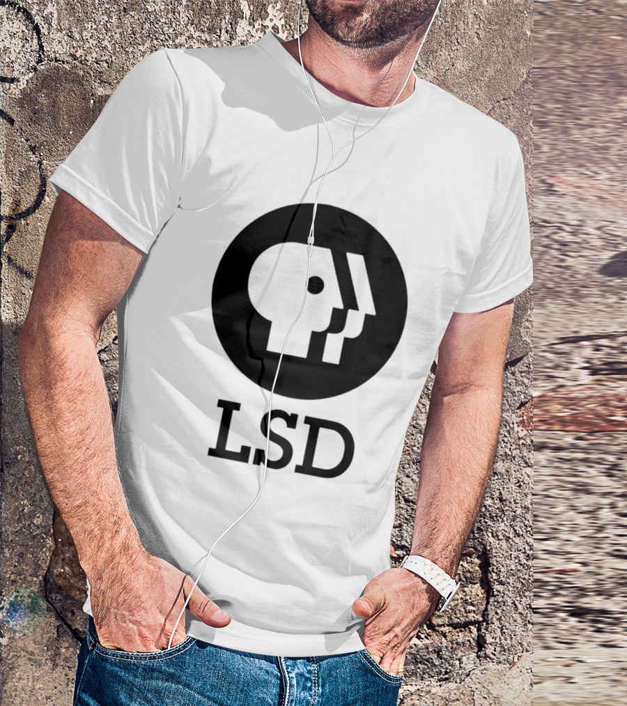 Dave Landau Wears LSD PBS T-Shirt