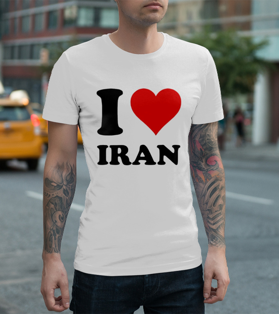 I Love Iran Heart Symbol Patriotic Expression T-Shirt
