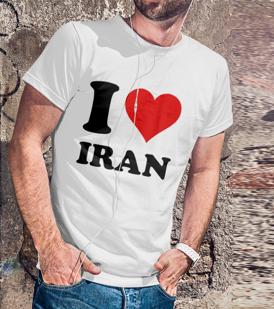 I Love Iran Heart Symbol Patriotic Expression T-Shirt