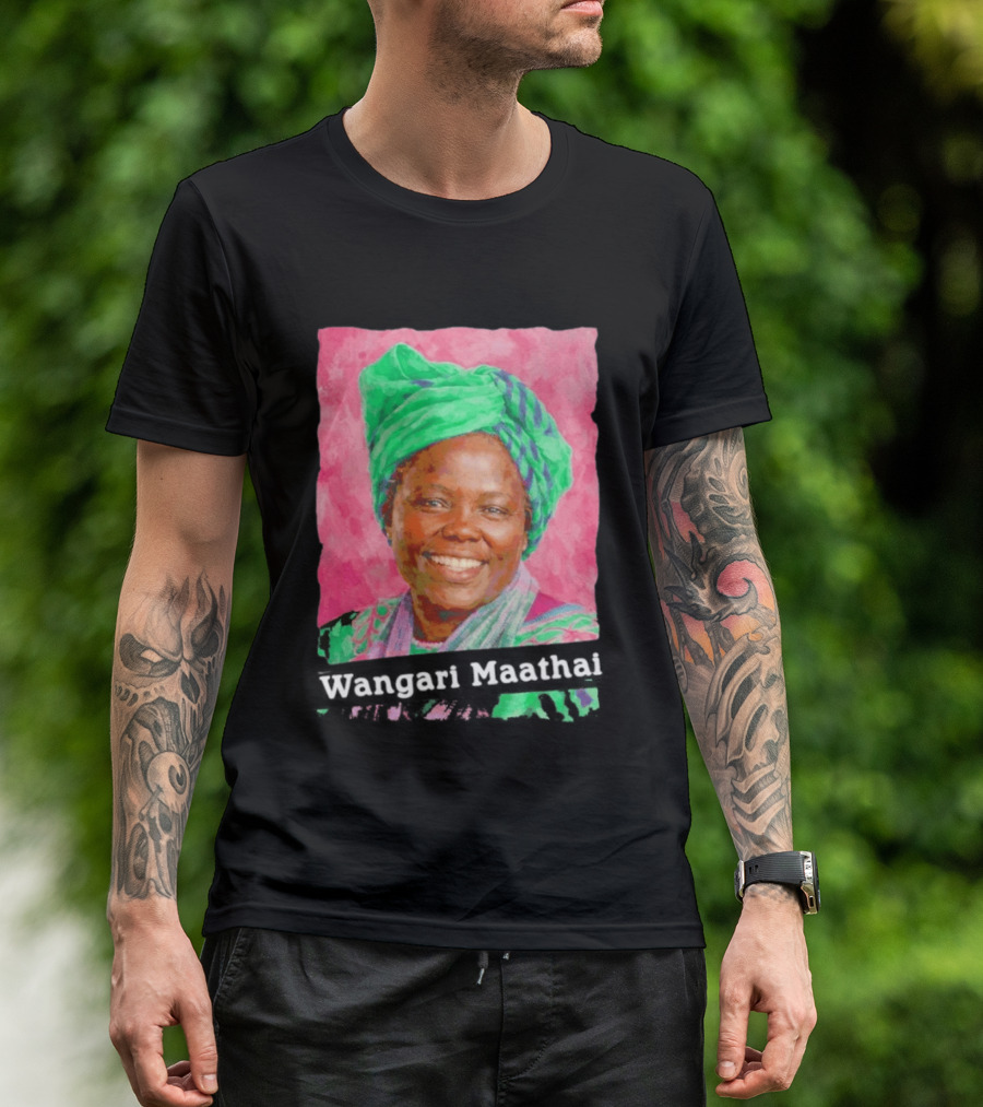 Wangari Maathai Green Turban T-Shirt