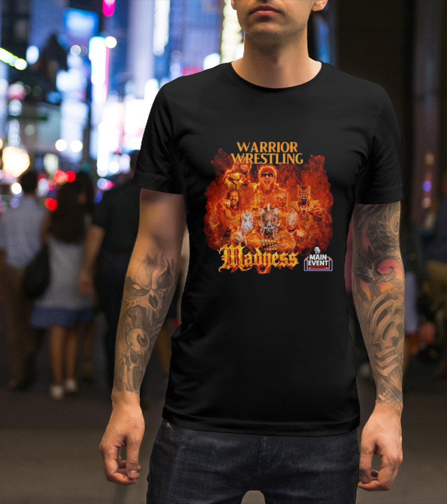 Warrior Wrestling Madness Main Event Network T-Shirt