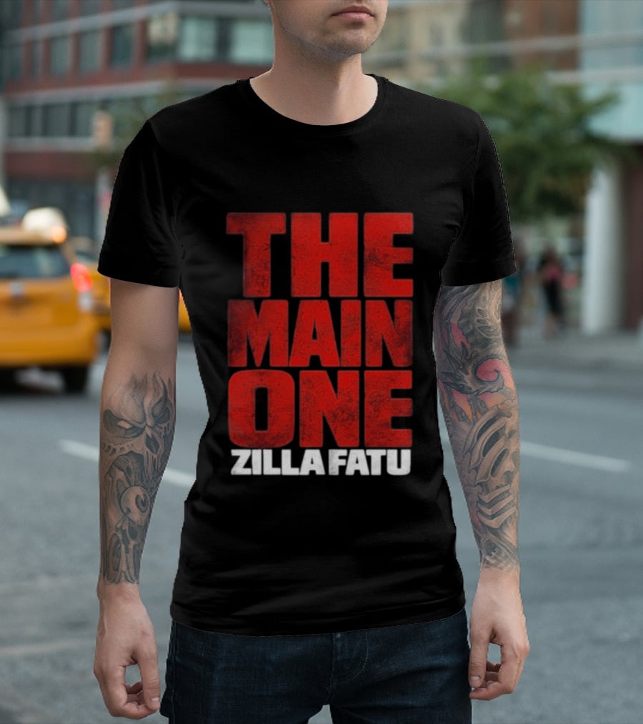 Zilla Fatu The Main One Bold Red T-Shirt