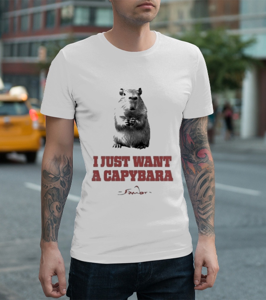 I Just Want A Capybara Dark T-Shirt