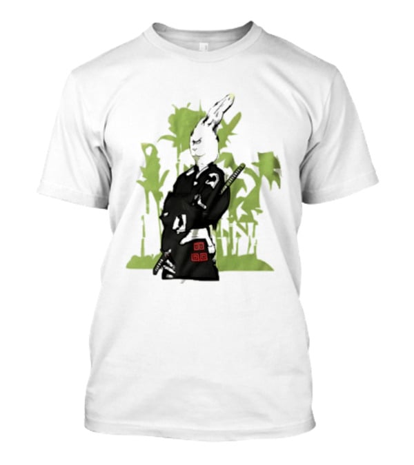 Samurai Rabbit Jeremy Peep Show Bamboo Warrior T-Shirt