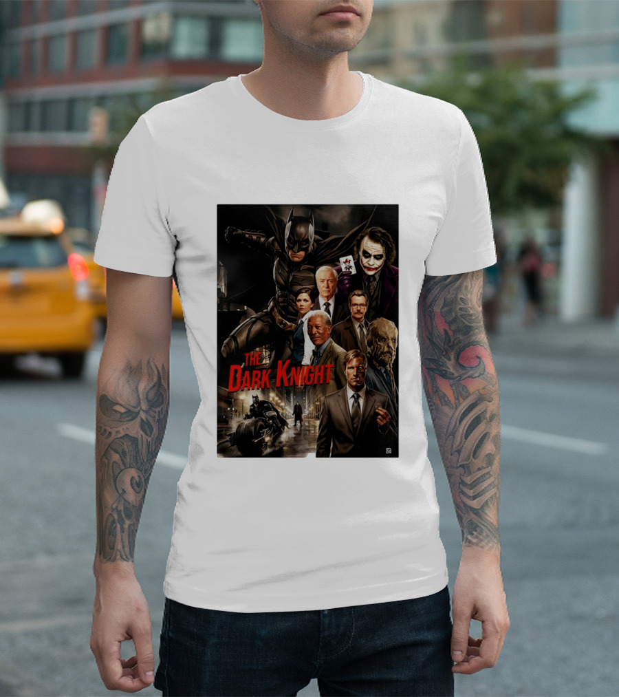 The Dark Knight Movie Characters Batman Joker Villains T-Shirt