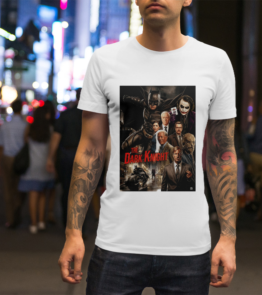 The Dark Knight Movie Characters Batman Joker Villains T-Shirt