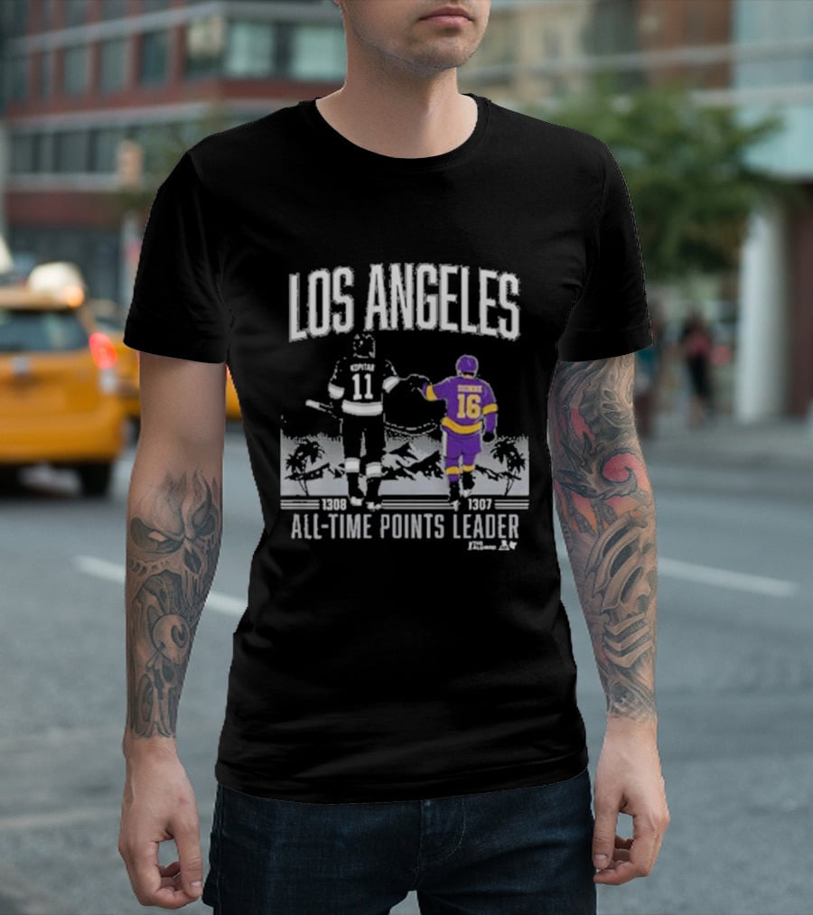 Los Angeles Anze Kopitar Marcel Dionne All Time Points Leader 1989 1997 T-Shirt