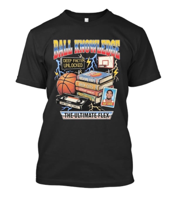Ball Knowledge Deep Facts Obscure Stats Legendary Moments Encyclopedia Ultimate Flex T-Shirt