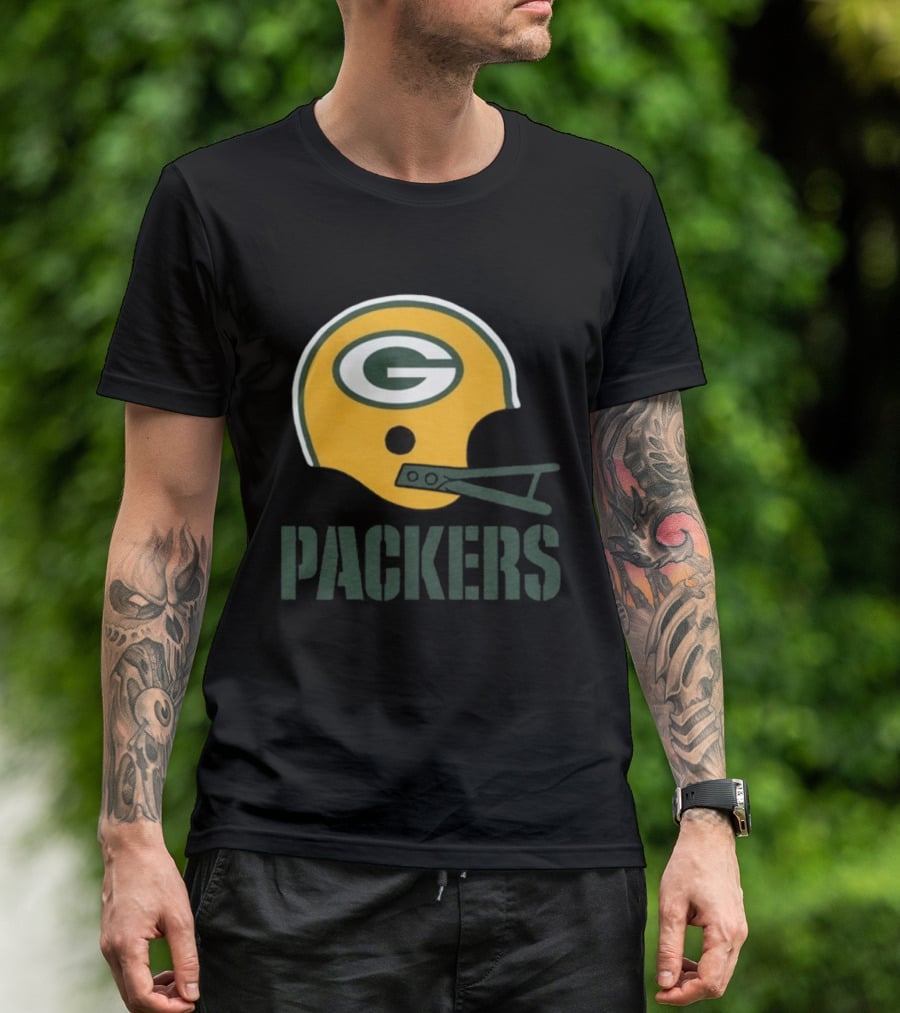 Green Bay Packers Helmet G Icon Packers T-Shirt