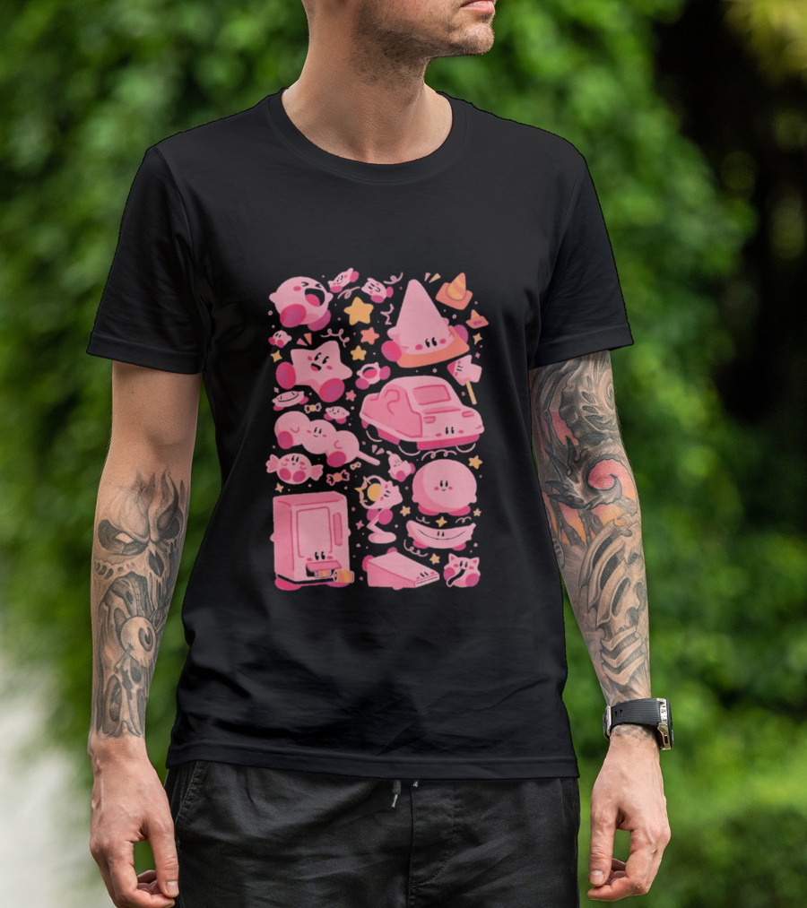 Pink Overload Arigatees Studio Whimsical Cute Cartoons T-Shirt
