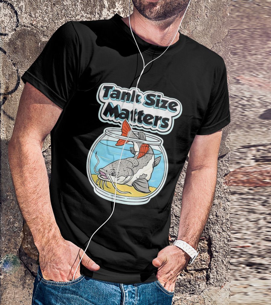 Tank Size Matters Redtail Catfish In Aquarium T-Shirt