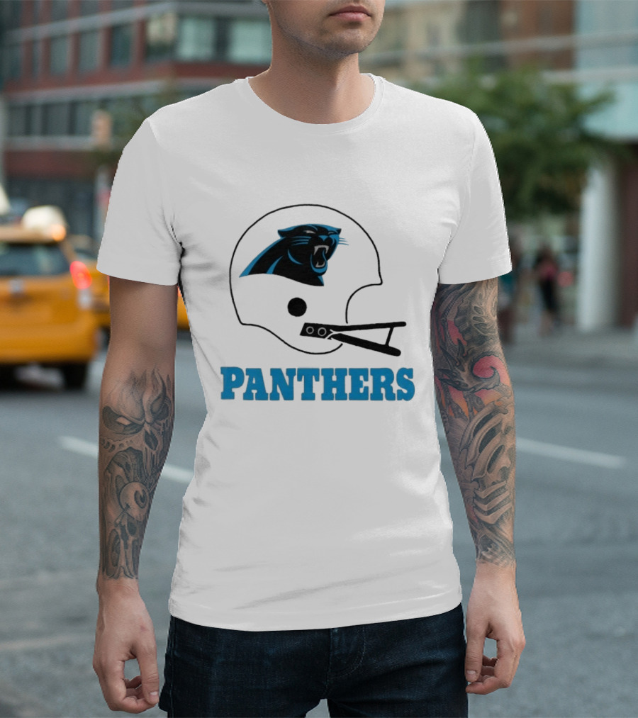 Panthers Football Helmet Carolina T-Shirt