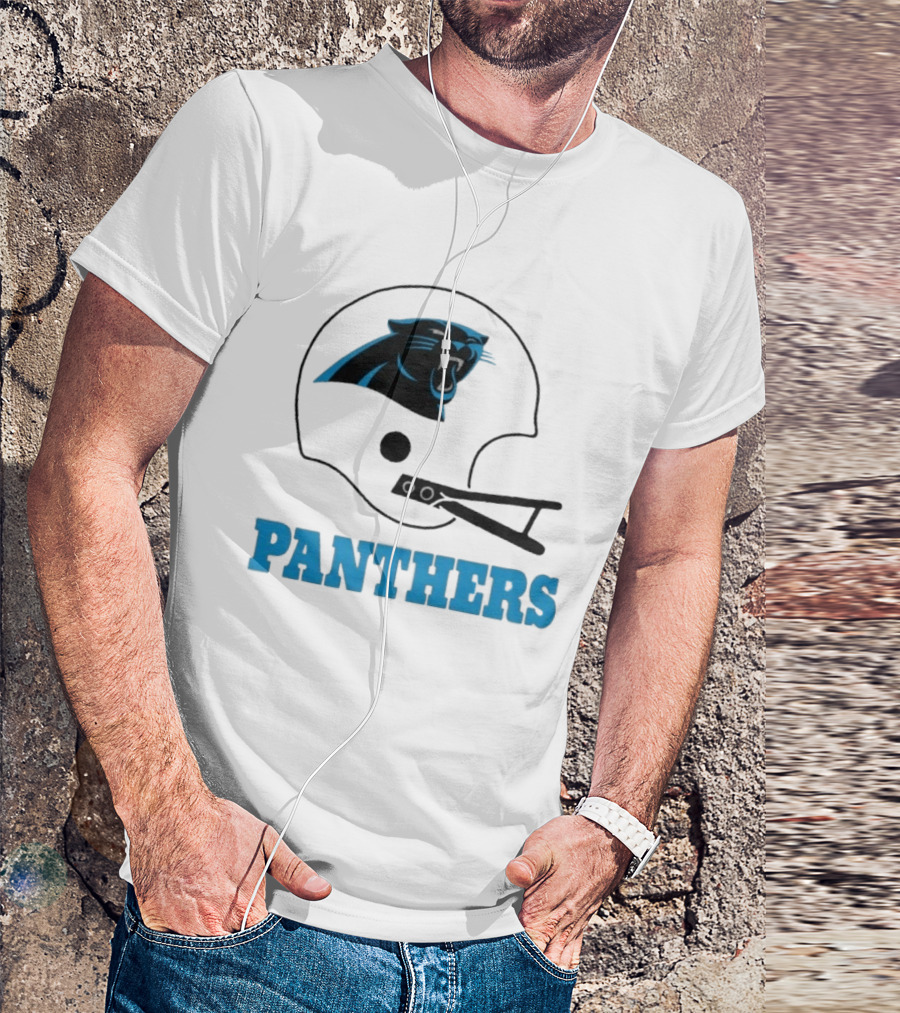 Panthers Football Helmet Carolina T-Shirt