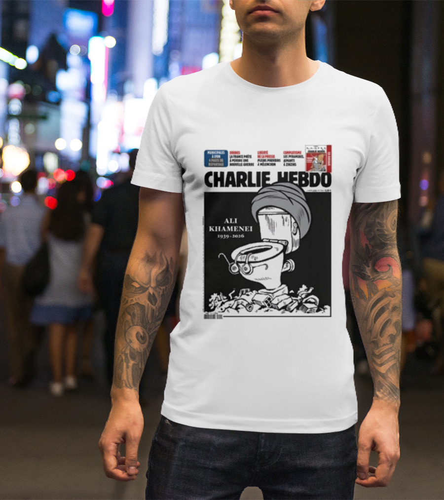 Charlie Hebdo Khamenei Cover Toilet Humour Edition T-Shirt