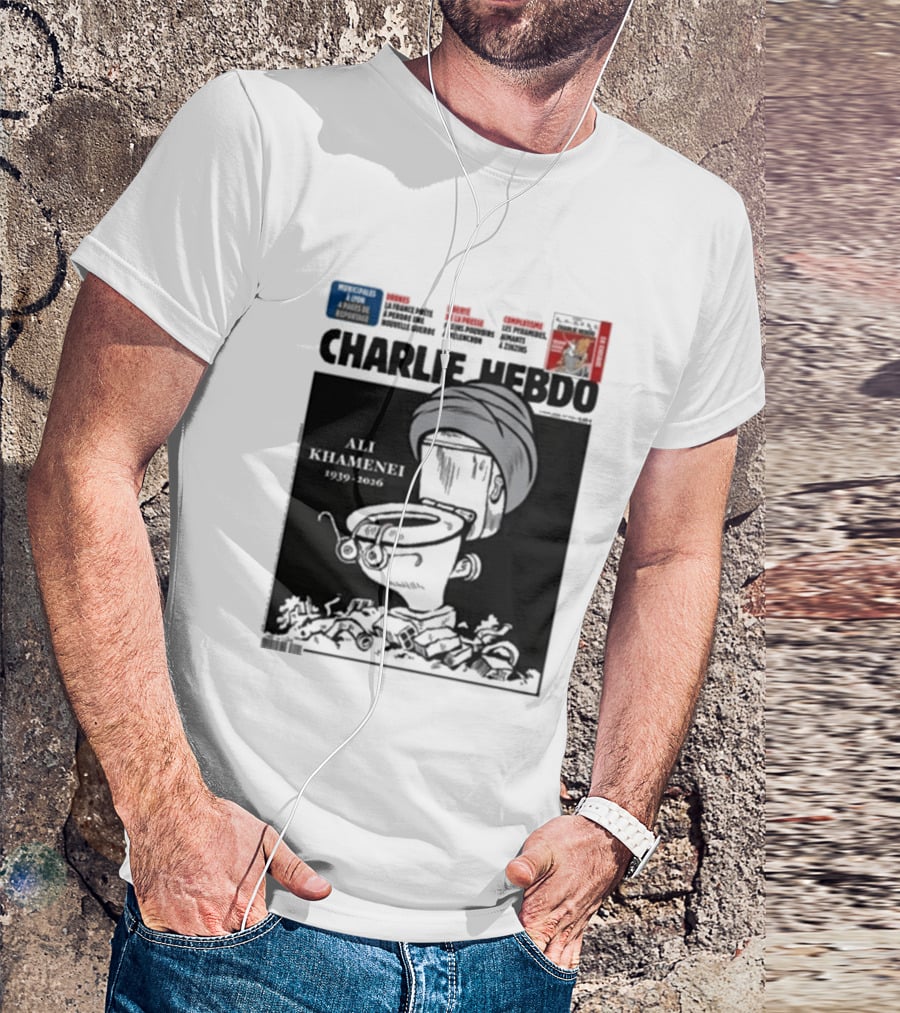 Charlie Hebdo Khamenei Cover Toilet Humour Edition T-Shirt