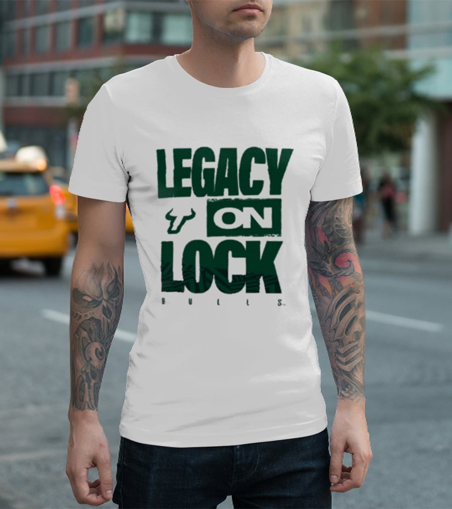 South Florida Bulls Legacy On Lock Bench Basketball T-Shirt