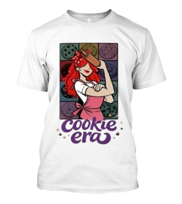 Chloe Sexton Cookie Era Retro Baking Rolling Pin Red Hair Apron T-Shirt