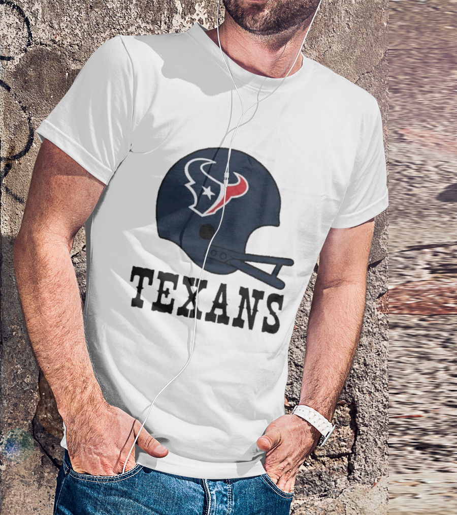 Houston Texans Big Helmet Texans Football Team T-Shirt