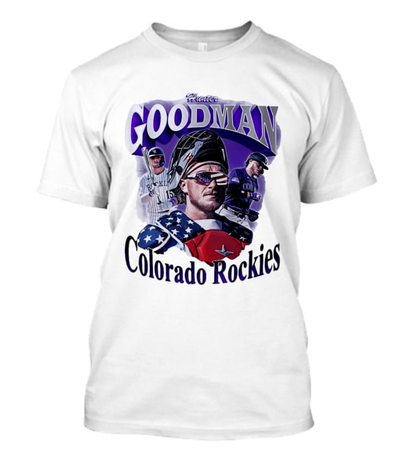 Hunter Goodman Colorado Rockies Catcher And Player Patriots 2026 T-Shirt
