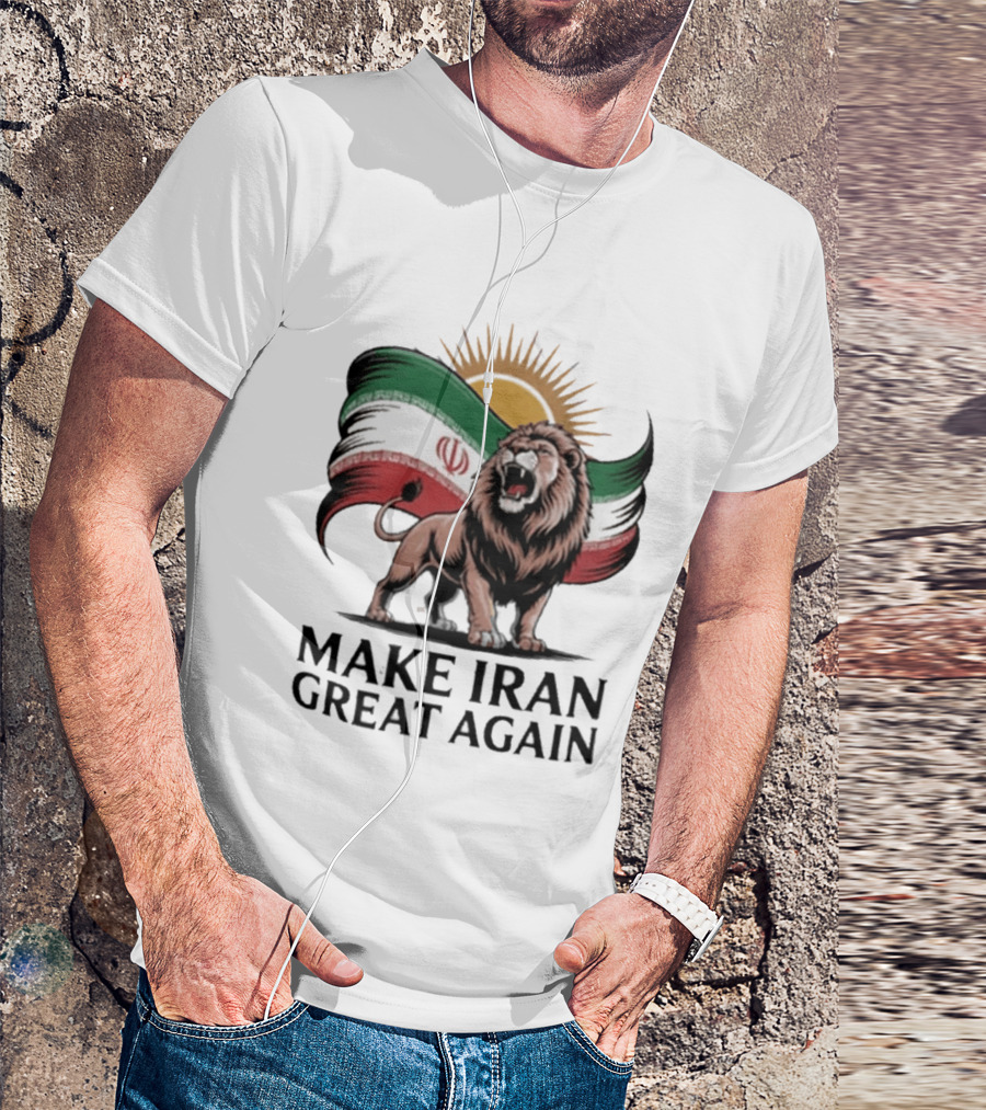 Make Iran Great Again Persian Lion Flag Sun T-Shirt