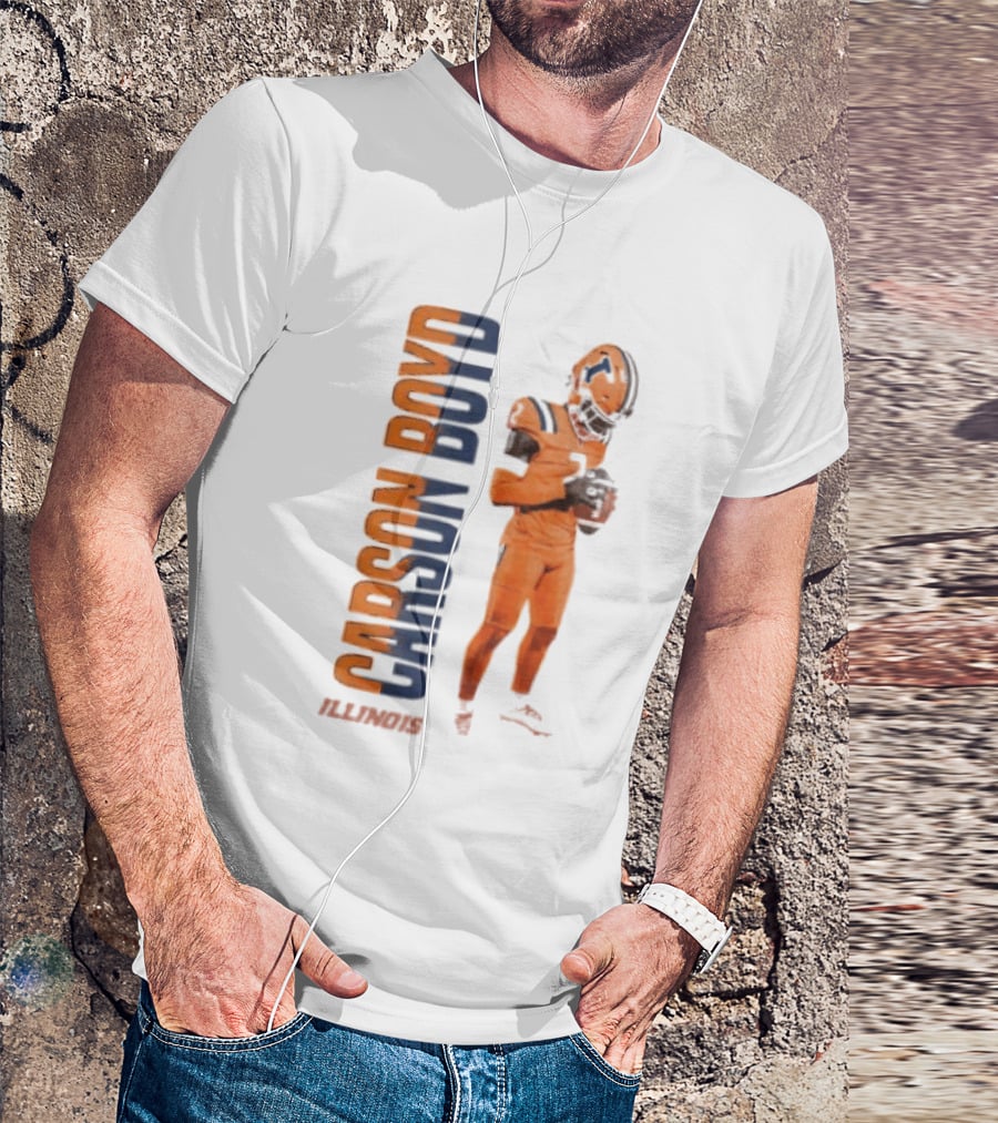 Carson Boyd Illinois Fighting Illini Player Football T-Shirt