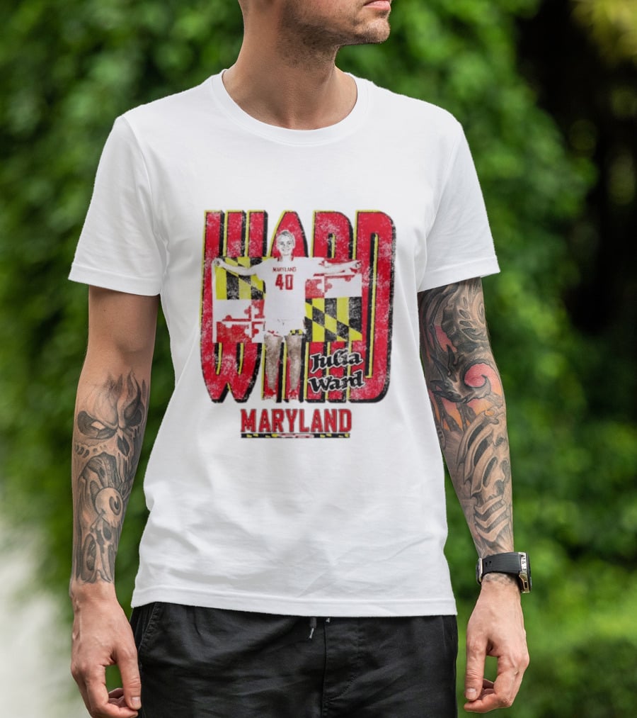 Maryland Terrapins Julia Ward 40 Player T-Shirt