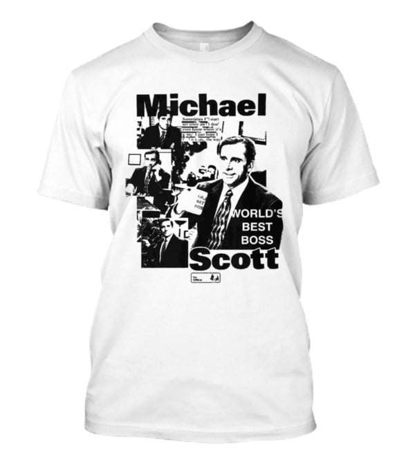 Michael Scott World's Best Boss The Office Iconic TV Comedy T-Shirt