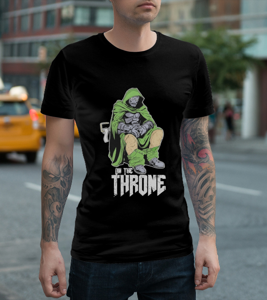 Doctor Doom On The Throne Toilet T-Shirt