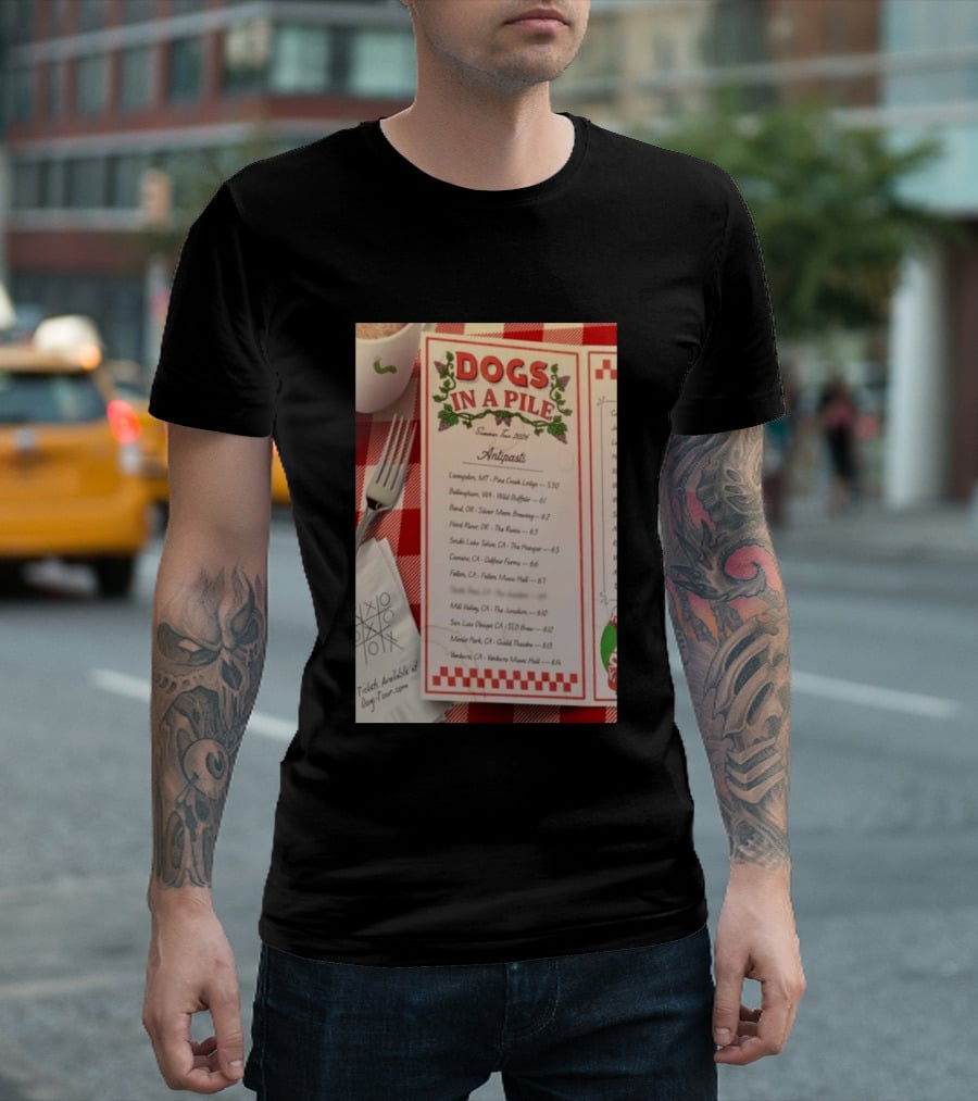 Dogs In A Pile Summer Tour 2026 T-Shirt