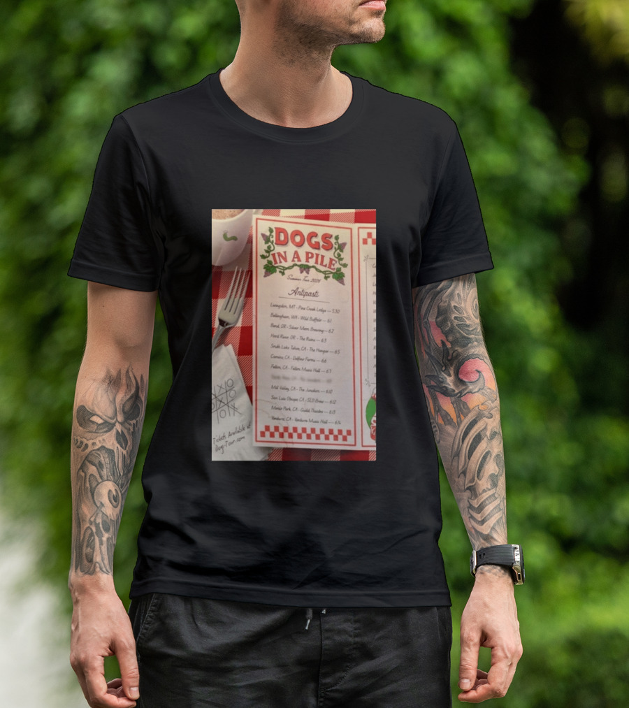 Dogs In A Pile Summer Tour 2026 T-Shirt