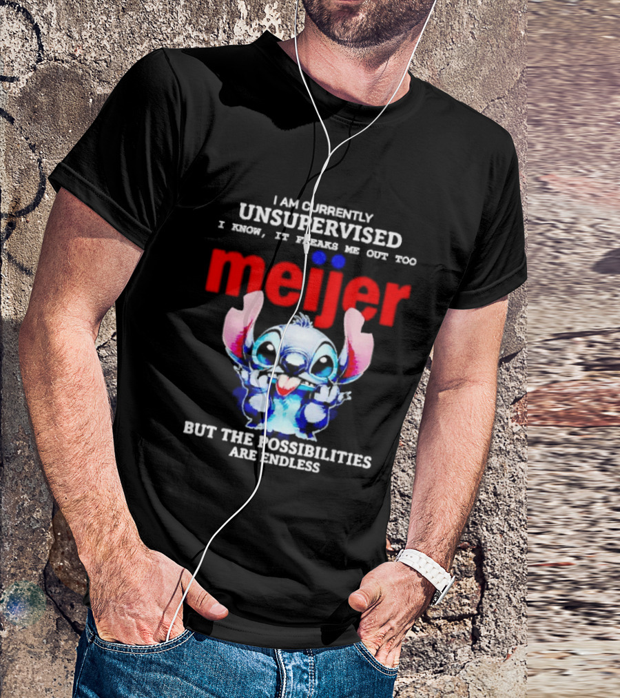 I'm Currently Unsupervised Meiej Stitch Possibilities Are Endless T-Shirt