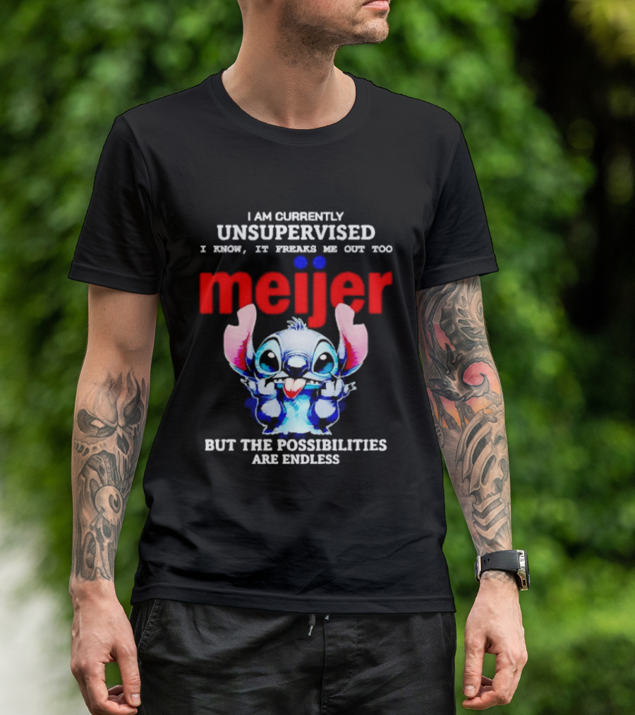 I'm Currently Unsupervised Meiej Stitch Possibilities Are Endless T-Shirt