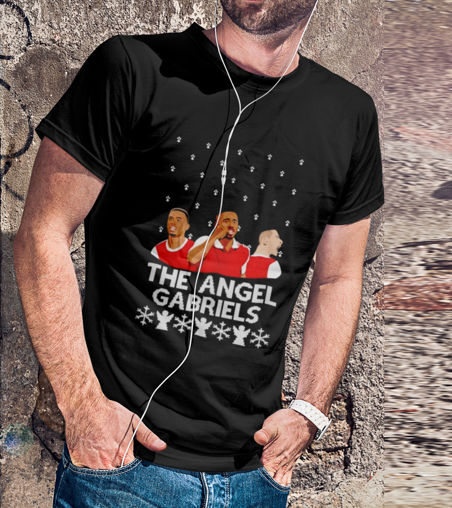 The Angel Gabriels Christmas Soccer Players Snowflakes T-Shirt