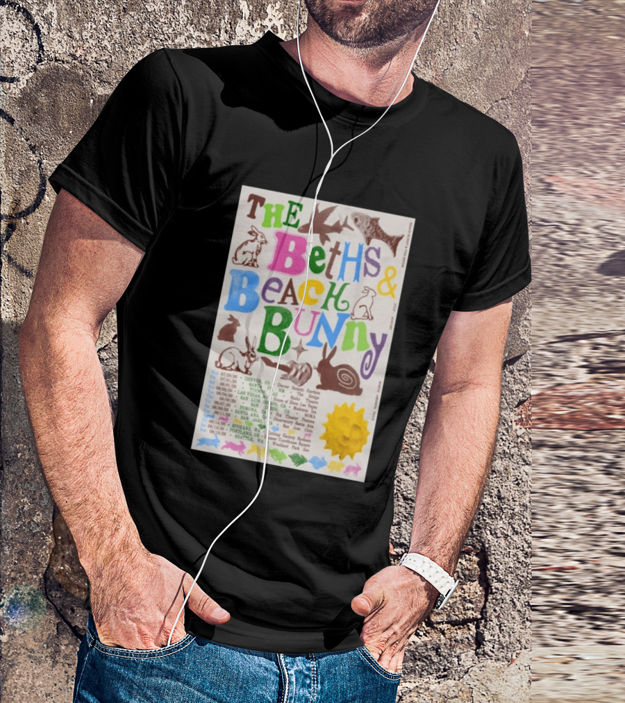 The Beths Beach Bunny North America Tour 2026 Denver Santa Fe Tucson Seattle T-Shirt