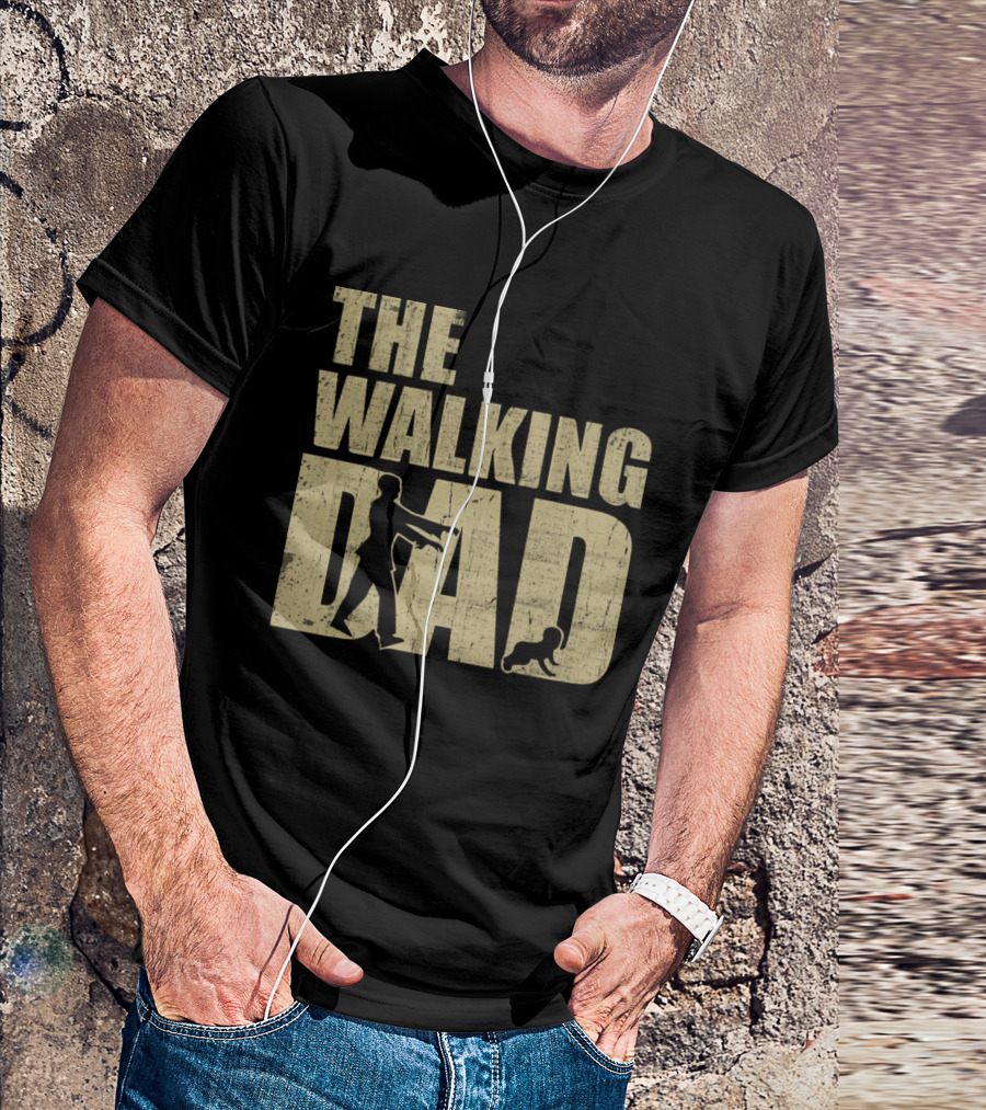 The Walking Dad Zombie Parody Dad And Baby T-Shirt