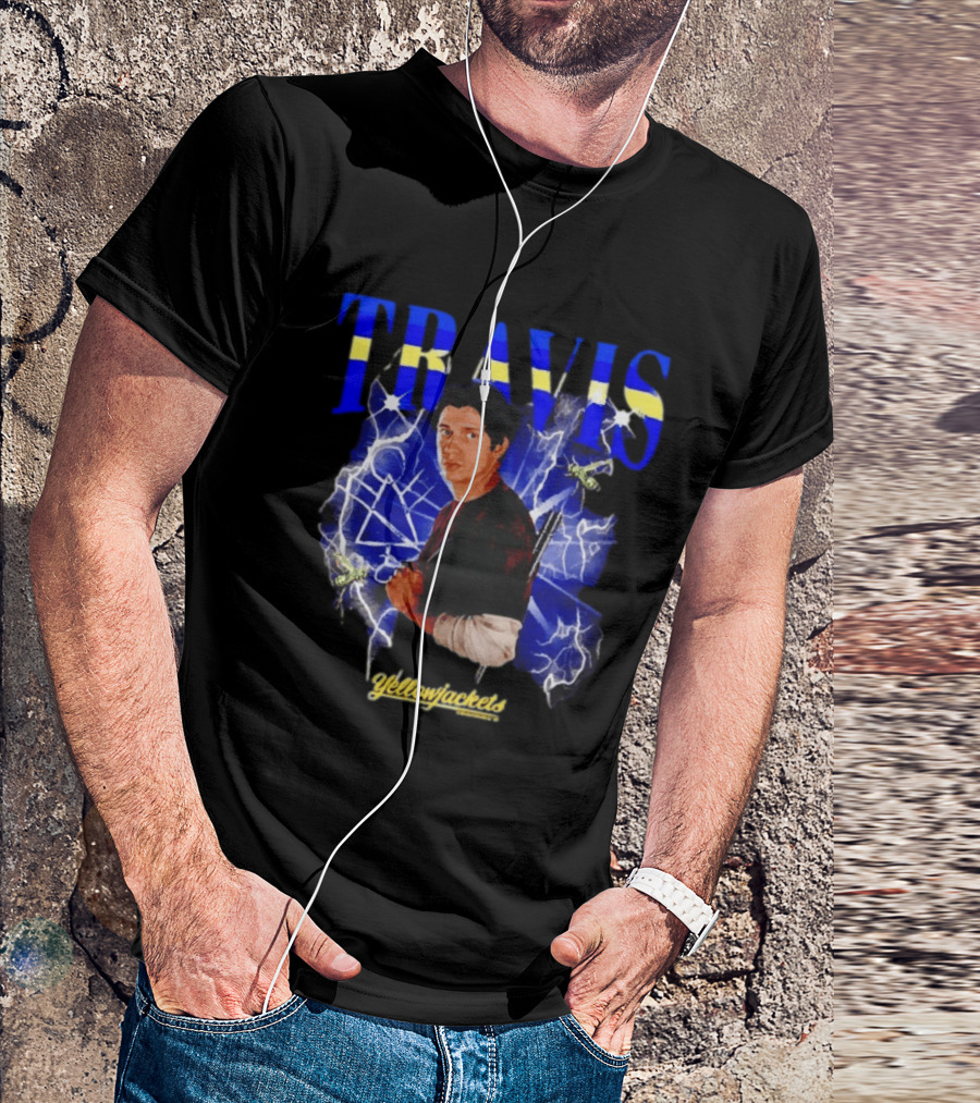 Yellowjackets Travis Martinez Blue Lightning Image T-Shirt